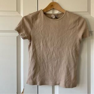 STARTER Beige Short Sleeve Women's Tee